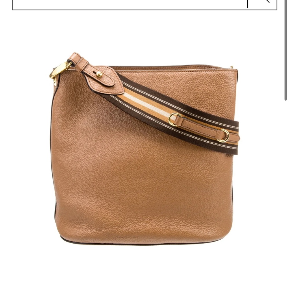 Prada Tan Leather Crossbody Bag - Picture 4 of 6
